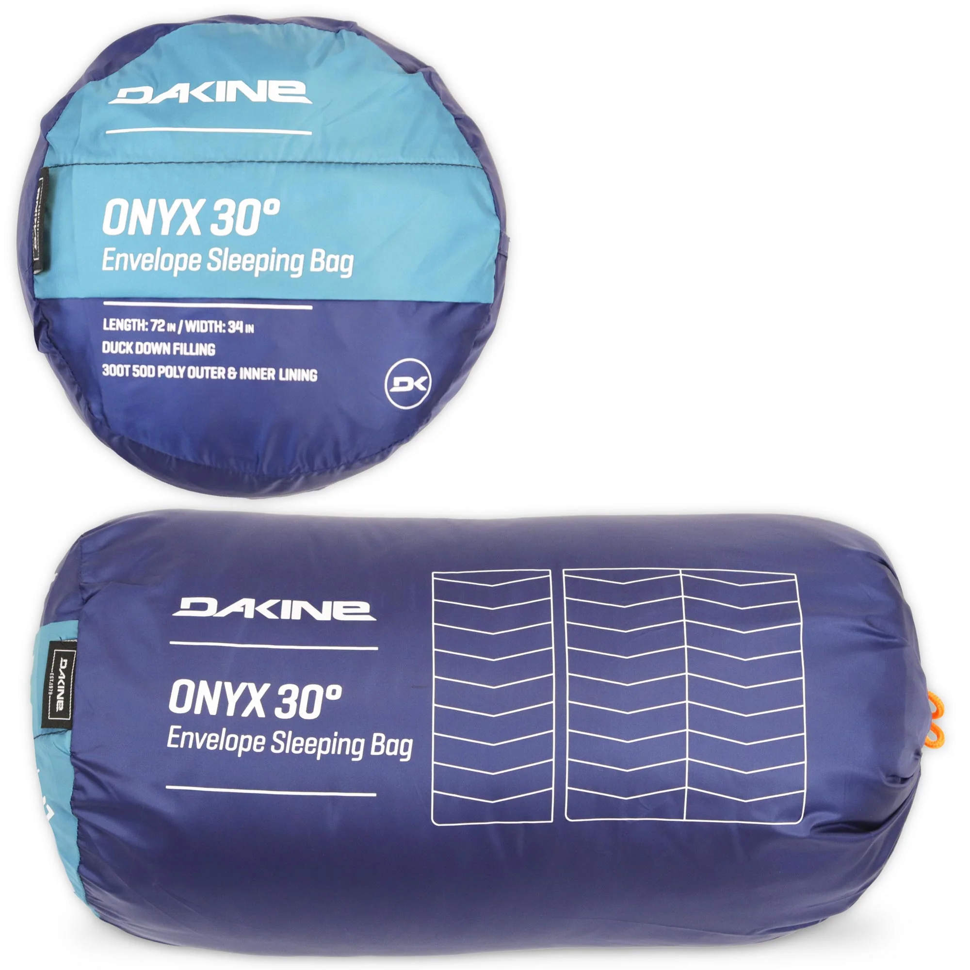Onyx 30 Series Sleeping Bag - Naval / Vibrant Orange - Image 5